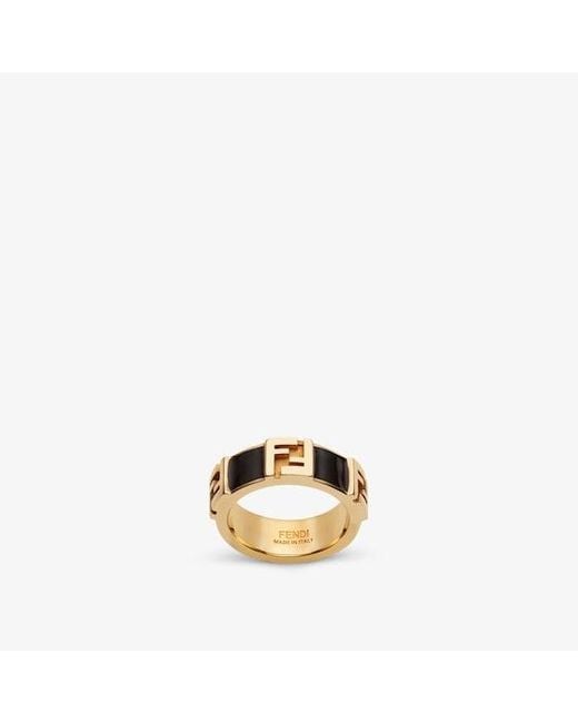 Fendi Metallic Forever Ring
