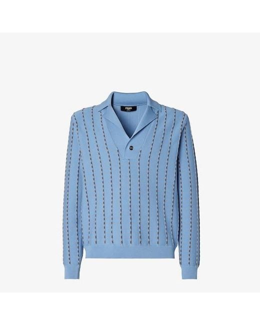 Fendi Blue Jumper for men