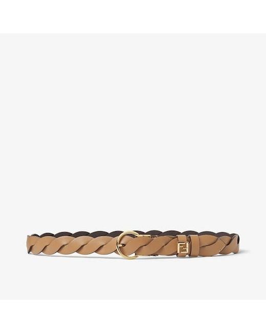 Fendi Natural Ff Belt
