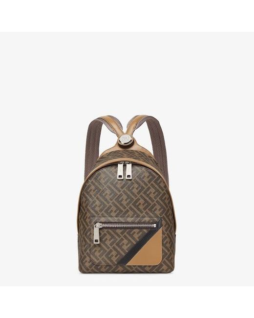 Fendi Brown Chiodo Small Diagonal for men