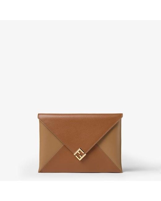 Fendi Natural Ff Diamonds Pouch