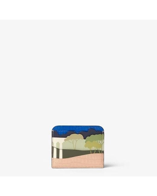 Fendi Blue Postcards Card Case