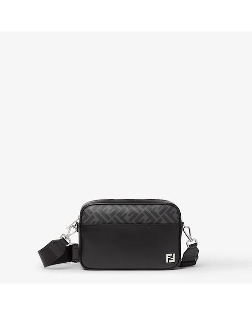 Fendi Black Squared Ff Camera Case for men