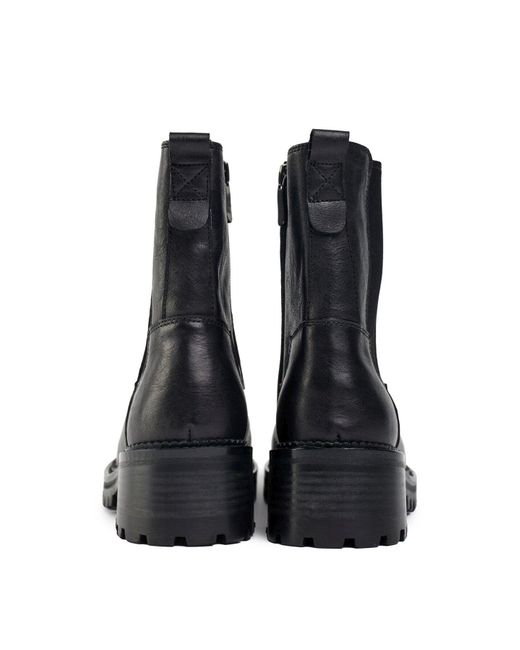 Sole Black Crafted Press Chelsea Boots, Leather