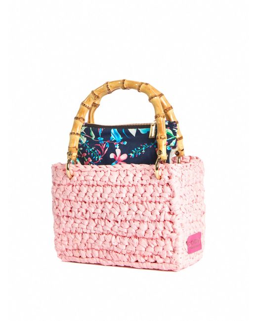 Chica Pink Women's Meteora Small Basket Bag