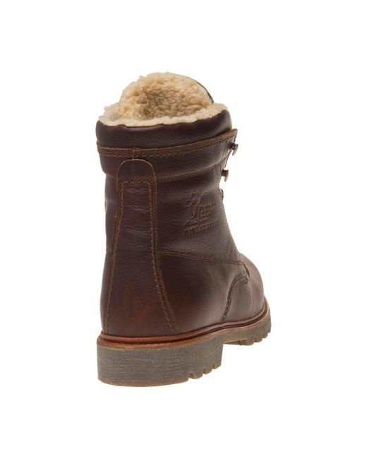 Panama Jack Brown Panama 03 Aviator Boots, Leather for men