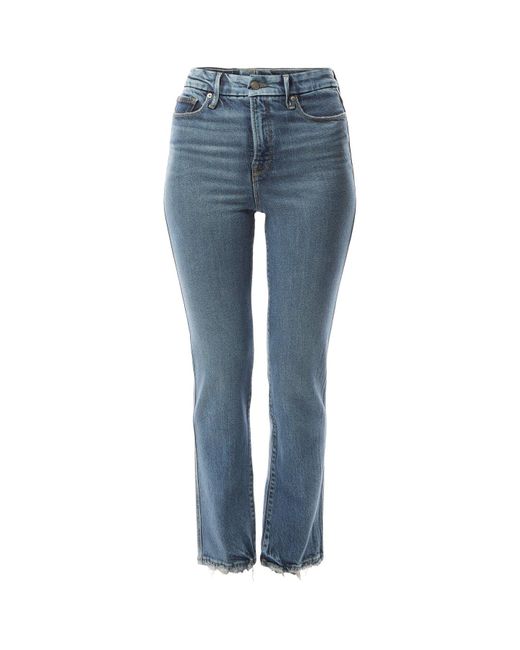 GOOD AMERICAN Blue Soft Tech Good Straight Jeans