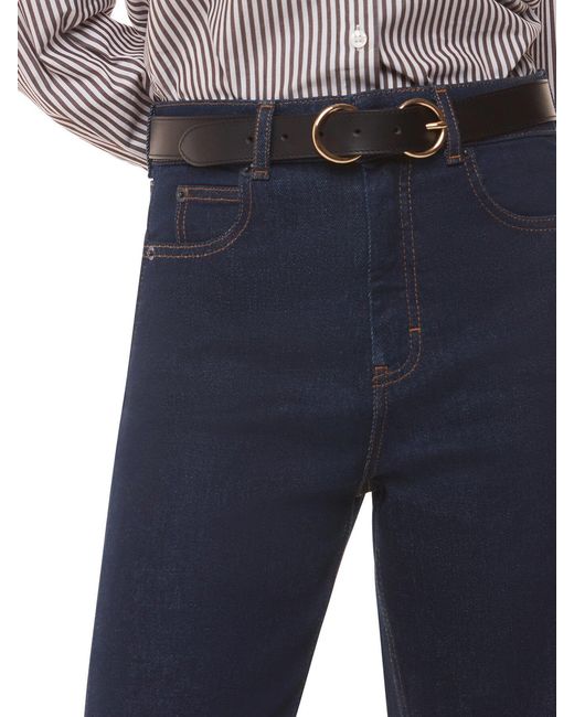 Whistles Blue Women's Stretch Barrel Leg Jean