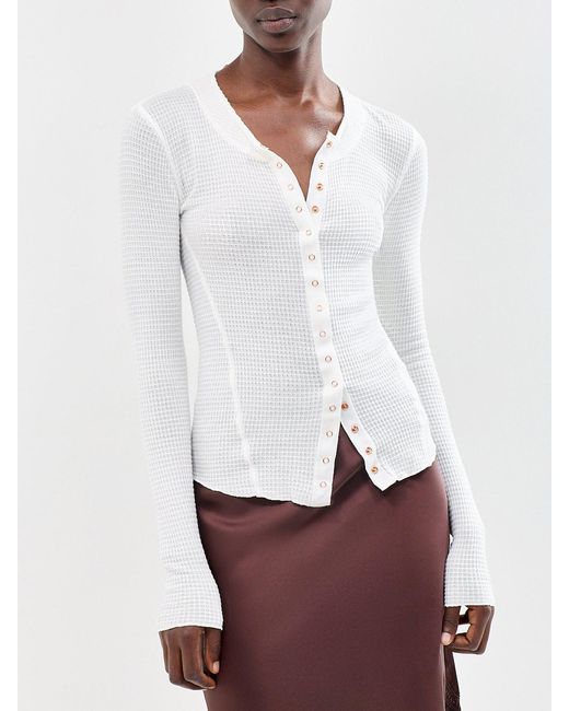 Free People White Going Places Cardigan