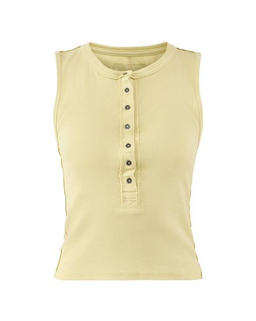 Free People Yellow Jamie Henley Tank