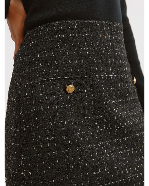 Albaray Black Tweed Short Skirt