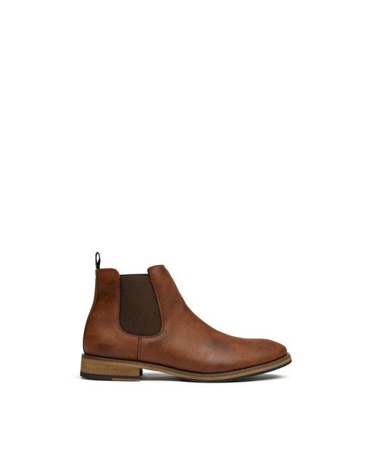 V.Gan Brown Vegan Chilli Chelsea Boots for men