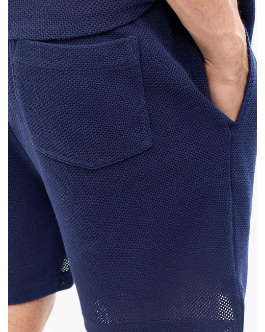 Polo Ralph Lauren Blue Knit Sweatshorts for men