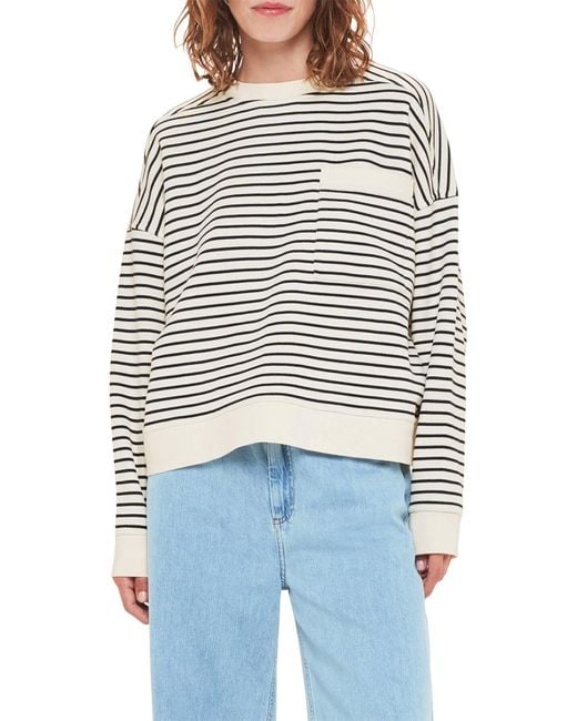 Whistles White Women's Stripe Sweat