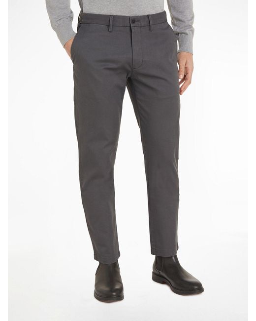 Tommy Hilfiger Gray 1985 Denton Chinos for men
