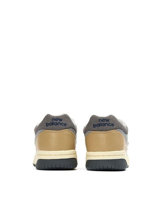 New Balance White 480 Suede Trainers for men