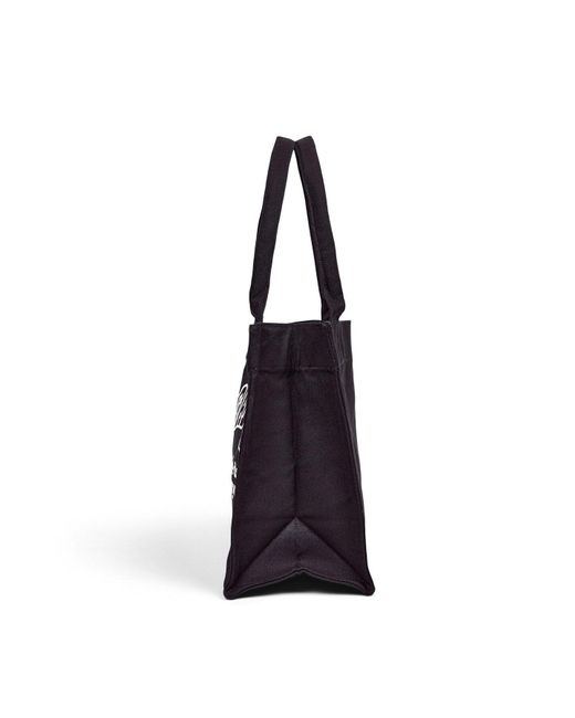 Ganni Black Large Easy Shopper Tote Bag