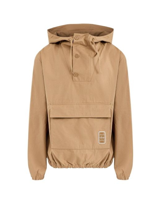 Lacoste Natural Poplin Anorak Jacket for men