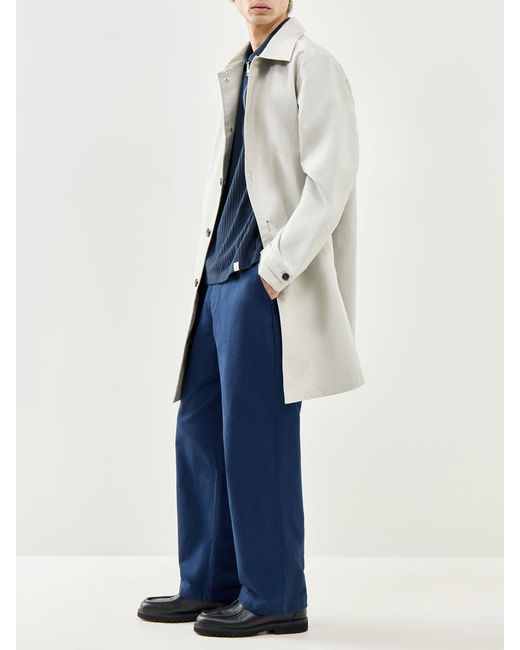 Farah White Mac Coat for men