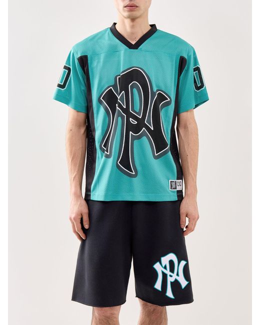No Problemo Green Nyp Sports Short Sleeve Jersey for men