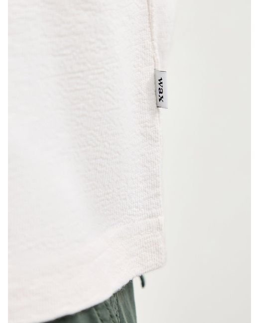 Wax London White Dean Ss Tee Jolt for men