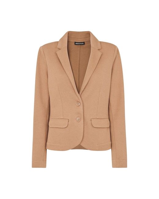 Whistles Natural Slim Jersey Jacket