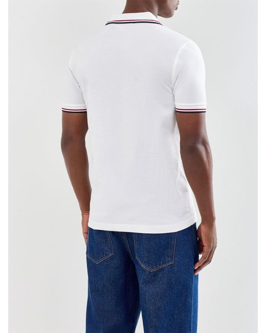 Fred Perry White Twin Tipped Shirt for men