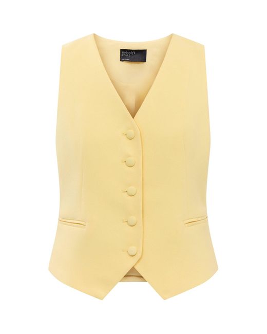 Nobody's Child Yellow Tailored Waistcoat