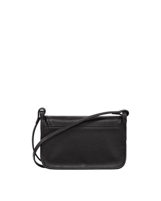 Longchamp Black Women's Le Foulonné Xs Clutch On Chain