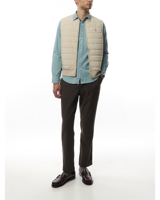Polo Ralph Lauren Blue Button-Down Chambray Shirt for men