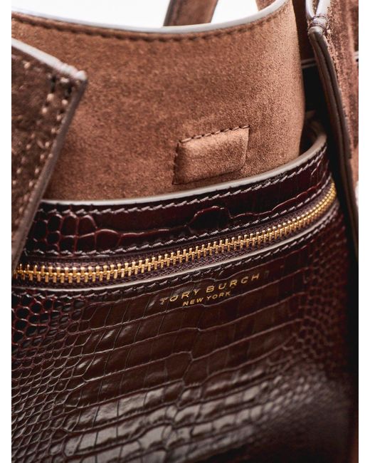 Tory Burch Brown Romy Suede Tote Bag
