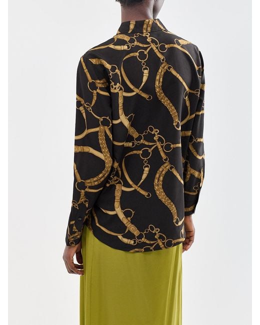 Ralph Lauren Black Chain Link Print Long Sleeve Shirt Multi