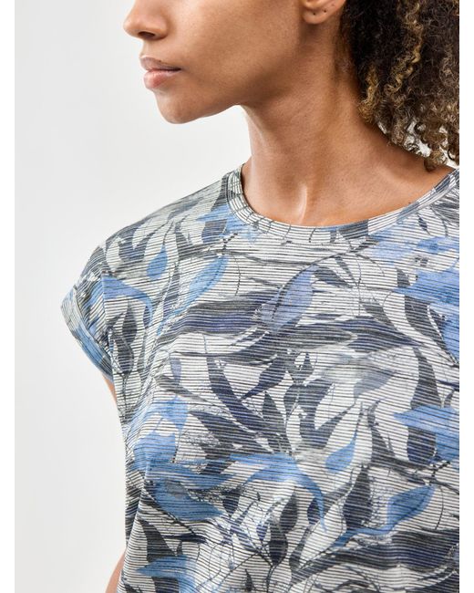 Soya Concept Blue Galina Short Sleeve T-Shirt Multi