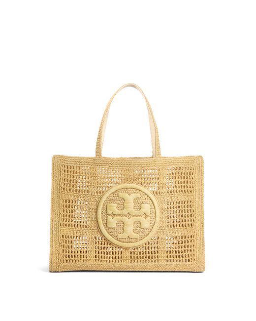 Tory Burch Natural Women's Ella Hand-crocheted Large Tote