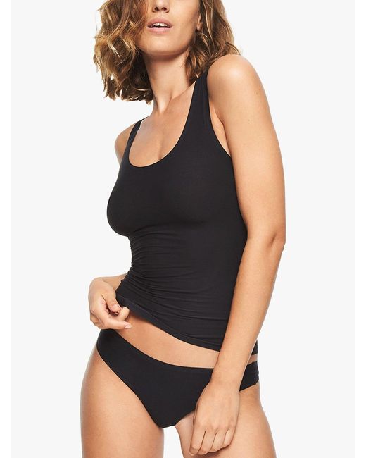 Chantelle Black Soft Stretch Vest Top