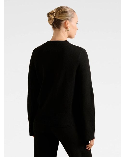 Forever New Black Hazel Knitted Lounge Jumper