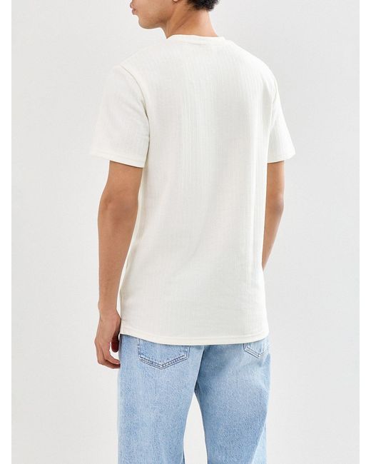 Only & Sons White Trey Regular T-Shirt Cream for men