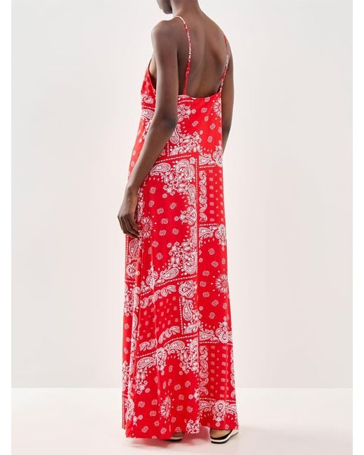 ONLY Red Amber Long Strap Midi Dress Multi