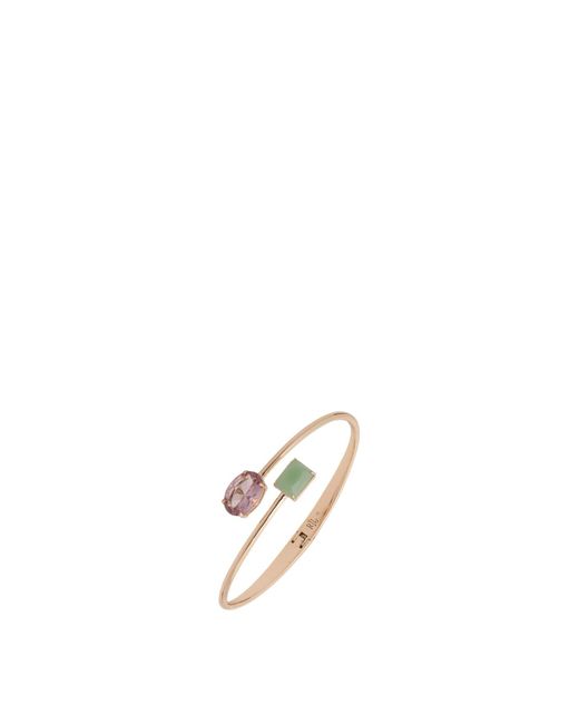 Ralph Lauren White Bypass Stone Cuff Bracelet