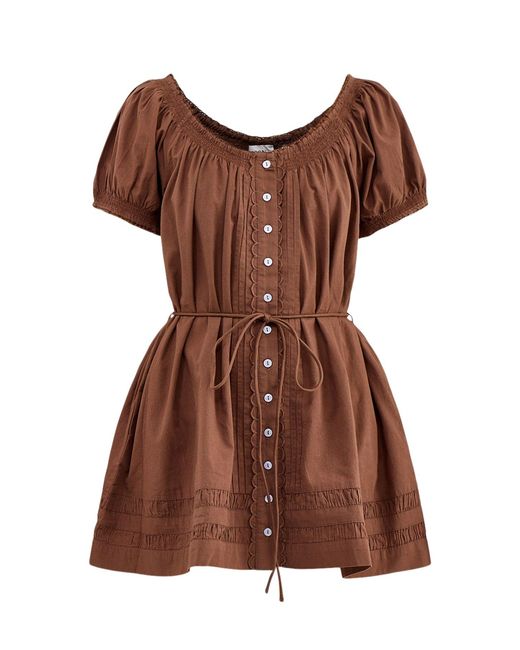 Damson Madder Brown Jayne Mini Dress