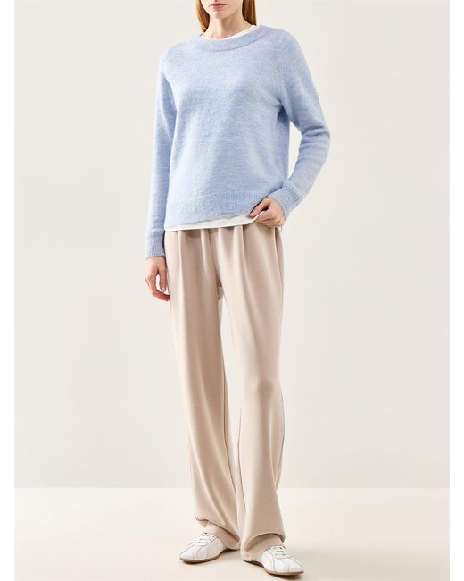 SELECTED White Tenny High-Waist Trousers Cream