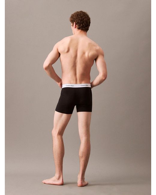 Calvin Klein White 3 Pack Icon Stretch Trunks for men