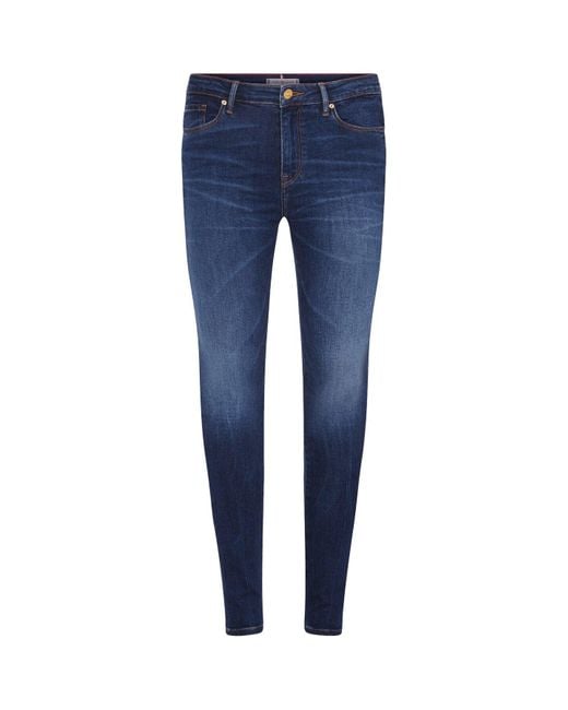Tommy Hilfiger Blue Como Heritage Skinny Fit Faded Jeans