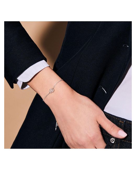 Ralph Lauren White Logo Slider Bracelet