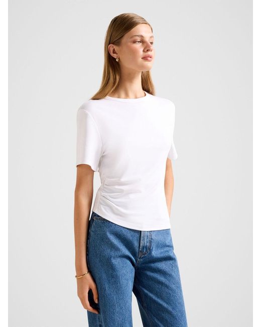 Forever New White Saskia Boxy T-Shirt
