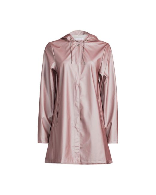 Rains Pink A Line Jacket