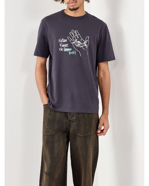 Barbour Blue Paul Smith Loves Fortune Graphic T-Shirt for men