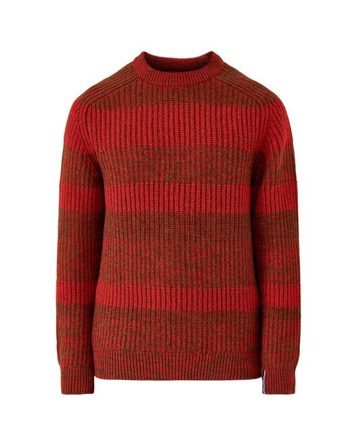 Barbour Red Paul Smith Loves Saddle Crew Neck Jumper for men