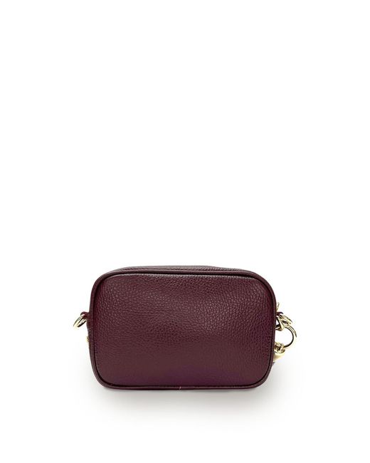 Apatchy London Purple Women's The Mini Tassel Port Leather Phone Bag