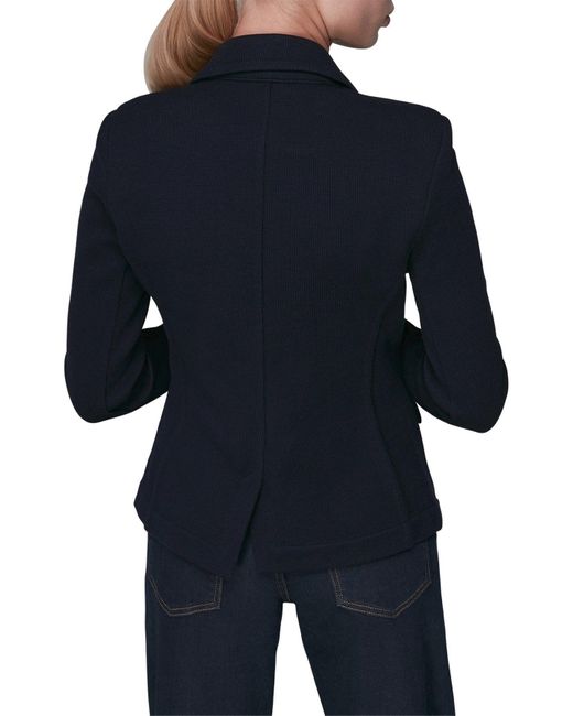 Whistles Blue Women's Slim Jersey Jacket